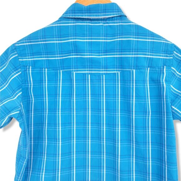 Tony Hawk Boy's Short Sleeve Plaid Button Down Shirt - Picture 5 of 9